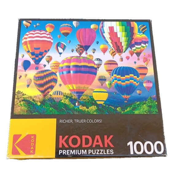 Kodak Premium Catching the Morning Air Hot Air Balloons 1000 Piece Jigsaw Puzzle - Picture 1 of 4
